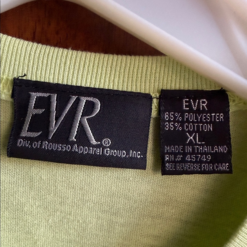 EVR Lime Green Tee - EVR Logo Crewneck